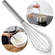 Empressco Büyük Boy Paslanmaz Çelik Çırpıcı Üst Kalite Kalın Çıprıcı Yumurta Çırpıcı Krema Çırpıcı 35 cm