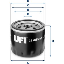 Yağ Filtresi - (Fiat Doblo, 500, Panda, Punto, Bravo, Stilo, Idea, Multipla, 156, Gt, 166) - (UFI-2345500)