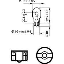Ampül - (Dacia Duster, Sandero, Logan, Lodgy, Spring, Jogger, Ducato, 500, Panda, Punto, Doblo, Tipo, Talento, Egea) - (PHILIPS-12067CP)