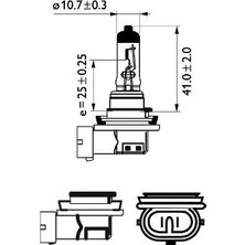 Ampül - (Fiat Sedici, Ducato, 500, Panda, Punto, Doblo, Tipo, Freemont, Bravo, Scudo, Talento, Ulysse, 124, Egea, Sandero, Duster, Logan, Solenza, Giulia, Stelvio) - (PHILIPS-12362PRC1)