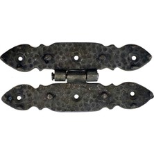 Royaleks Antika Tarz Dekoratif Pirinç Düğmeli Menteşe - 142X69 Mm, Oksit