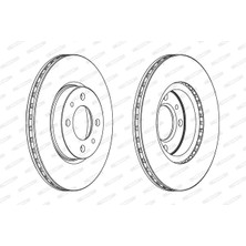 Fren Disk - (Fiat Tempra, Punto, Doblo, Tipo, Bravo, Barchetta, Strada, Marea, Brava, Palio, Siena, Egea, 155, 145) - (FERODO-DDF521)
