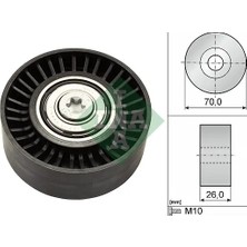 V Kayış Gergi Rulmanı - (Fiat Palio, Ducato, 500, Grande Punto, Punto, Doblo, Bravo, Croma, Sedici, Linea, Siena, 159, Giulietta, Mito, Spider, Brera) - (SCHAEFFLER-INA-532050510)