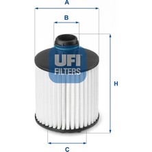 Yağ Filtresi - (Fiat 500, Panda, Punto, Doblo, Fiorino, Qubo) - (UFI-2513900)