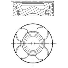 Piston Segman - (Fiat Linea, 500, Panda, Grande Punto, Punto, Doblo, Tipo, Fiorino, Qubo, Idea, Strada, Egea, Mito) - (KING-182092327)