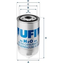 Yakıt Filtresi - (Alfa Romeo 156, 166, 145, Ducato, Doblo, Bravo, Stilo, Strada, Marea, Brava, Palio) - (UFI-24H2O00)