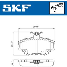Fren Balatası - (Dacia Sandero, Logan) - (SKF-VKBP80413)