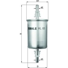 Yakıt Filtresi - (Fiat Stilo, Ducato, Grande Punto, Punto, Doblo, Bravo, Barchetta, Fiorino, Coupe, Idea, Uno, Strada, Linea, Marea, Brava, Palio, Siena, Mobi, Argo, 145) - (MAHLE-KL83)