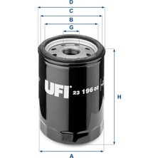 Yağ Filtresi - (Fiat Tipo, Panda, Punto, Doblo, Bravo, Scudo, Stilo, Seicento, Fiorino, Cinquecento, Uno, Multipla, Marea, Brava, Palio, Tempra, Siena, Elba, Egea) - (UFI-2319600)