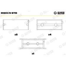 Ana Yatak - (Fiat Siena, 500, Panda, Grande Punto, Punto, Doblo, Tipo, Fiorino, Qubo, Idea, Strada, Linea, Palio, Avventura, Egea, Mito) - (GLYCO-H10115STD)