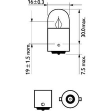 Ampül - (Fiat Punto, Ducato, Panda, Grande Punto, Doblo, Tipo, Bravo, Scudo, Giulietta, Spider, Gtv, 164, 75, 155, 33) - (PHILIPS-12821CP)