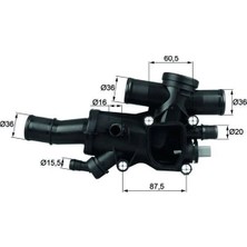 Termostat Gövdesi - (Fiat Scudo, Ulysse) - (MAHLE-TERMOSTAT-TH4483)