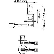 Ampül - (Fiat Fiorino, Ducato, 500, Punto, Tipo, Scudo, Seicento, Ulysse, Multipla, Tempra, Siena, Egea, Giulietta, Spider, 166, Gtv, 164, 155, 33, 145) - (PHILIPS-12336PRC1)
