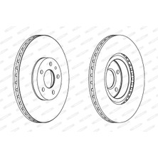 Fren Disk - (Alfa Romeo Spider, 156, Gt, Gtv, 164, Doblo, Tipo, Fiorino, Qubo, Egea) - (FERODO-DDF156)