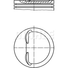 Piston Segman - (Fiat Elba, Tipo, Fiorino, Uno, Tempra, Duna, Egea) - (FEDERAL-8770734040)