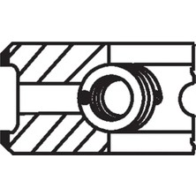 Piston Segman - (Fiat Sedici, Grande Punto, Punto, Doblo, Bravo, Stilo, Croma, Idea, Multipla, Strada, Marea, Brava, Palio, Siena, 159, 156, Spider, Gt, 166, Brera) - (FEDERAL-8770726STDA)