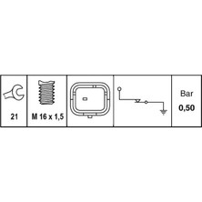 Yağ Müşürü - (Fiat Ulysse, Ducato, Scudo, Fiorino, Qubo) - (HELLA-6ZL009600041)