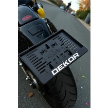 Cartex Motorsiklet Dekor Plakalık Krom Kabartmalı Krom Yazı 1 Adet Motor Plakası