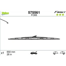 Silecek Süpürgesi - (Fiat Sedici, Scudo, Ulysse) - (VALEO-575561)