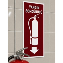 Korkmaz Group Levha Yangın Söndürücü Tabela Levha 15X30 cm Pvc Dekota