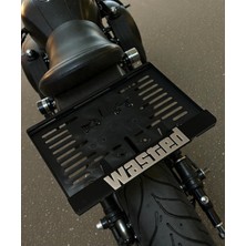 Cartex Motorsiklet Wasted Plakalık Kabartmalı Krom Yazı 1 Adet Motor Plakası