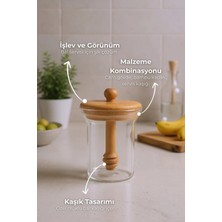 Empressco Bee Bal Kaşıklı Cam Saklama Kabı