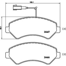 Fren Balatası - (Fiat Ducato) - (BREMBO-P23136)