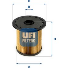Yakıt Filtresi - (Dacia Solenza) - (UFI-2669000)