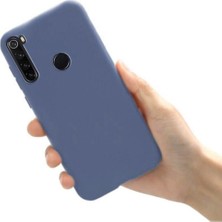 İndirim Zamanı Redmi Note 8 Uyumlu Lansman Silikon Kılıf Mavi Silikon