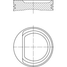 Piston Segman - (Fiat Siena, Panda, Grande Punto, Punto, Doblo, Fiorino, Qubo, Idea, Strada, Linea, Palio, Mito) - (KING-182010210)