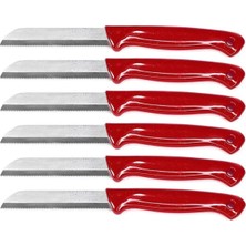 Empressco Kırmızı Meyve Bıçağı 6'lı Set