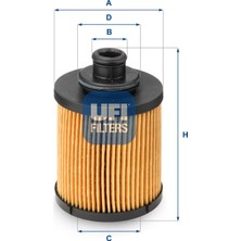 Yağ Filtresi - (Fiat Panda, 500, Grande Punto, Punto, Doblo, Fiorino, Qubo, Idea, Strada, Linea, Palio, Mito) - (UFI-2503100)