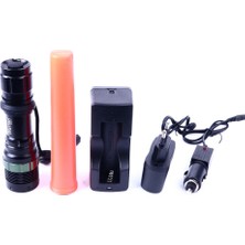 TKÇ Cree5 Sinyalli Şarjlı LED El Feneri – Acil Durum Profesyonel Model WT-262