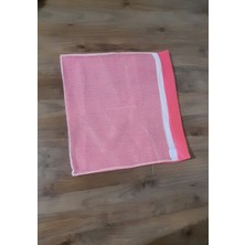 TKÇ Pembe Fermuarlı - Hassas Çamaşır Terlik  Ayakkabı Yıkama Filesi Büyük Boy