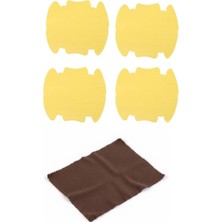 TKÇ 5li Set Araba Kapı Kolu Koruyucu Çizilme Önleyici Şeffaf Sticker Film Koruma Seti