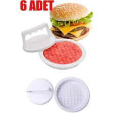 Empressco Hamburger Press ve Köfte Kalıbı 6 Adet Hamburger Köfte Şekillendirici Hamburger Yapma Aparat