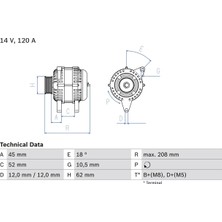 Hc Cargo Alternatör - (Fiat Doblo, Punto, Bravo, Stilo, Idea, Marea, Brava, 156, 166) - (HC-CARGO-F032113336)