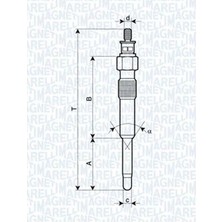 Magneti Marelli Isıtma Bujisi - (Fiat Scudo) - (MAGNETI-MARELLI-060900170606)