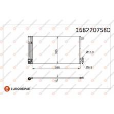 Klima Radyatörü - (Fiat Punto, Grande Punto, Fiorino, Qubo, Giulietta) - (EUROREPAR-1682207580)