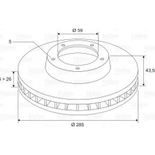 Fren Disk - (Fiat Scudo, Ulysse) - (VALEO-197219)
