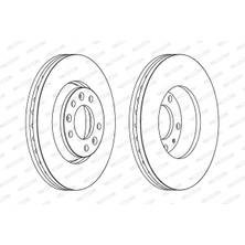 Fren Disk - (Fiat Scudo) - (FERODO-DDF1601)