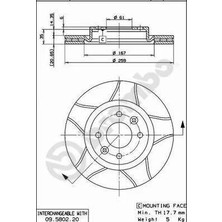 Fren Disk - (Dacia Sandero, Logan) - (BREMBO-09580276)