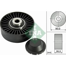 V Kayış Gergi Rulmanı - (Fiat Punto, Doblo, Bravo, Stilo, Idea, Multipla, Marea, Brava, Palio, 156, Gt, 145) - (SCH-INA-532037020)