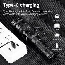 TKÇ Wison WS-6868 25WATT 2500 Lümen USB Type-C Şarjlı El Feneri