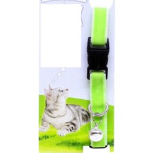 TKÇ Kadife Dokulu Ayarlanabilir Çıngıraklı Kedi Tasması