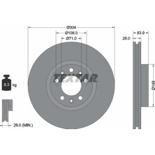 Fren Disk - (Fiat Scudo, Ulysse) - (TEXTAR-92287203)
