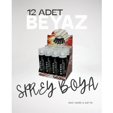 TKÇ Beyaz Sprey Boya 200 ml 12 Adet IEGOS6M