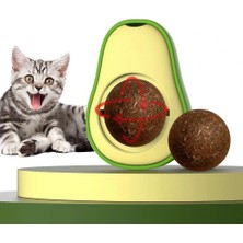 TKÇ Avokado Dönen Kedi Nanesi Cat Oyun Topu Doğal Kedi Oyuncağı