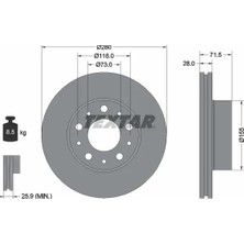 Fren Disk - (Fiat Ducato) - (TEXTAR-92286103)