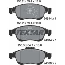 Fren Balatası - (Dacia Duster, Sandero, Dokker, Lodgy) - (TEXTAR-2491401)